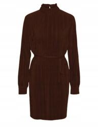 VERO MODA Bordo Színű, Plisszírozott Ruha Övvel (L) (562748)
