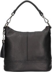 Italia Geanta de dama din piele Italia Silla - neagra
