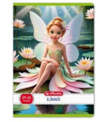 Herlitz Hercegnős Herlitz Fairy 1. osztályos vonalas füzet, Tündérke és Tavirózsa (A5/14-32) 1 db (H_2025_400200789_t)