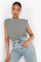 Boohoo Csíkos Kétszínű Póló (42) (GZZ50288-105)