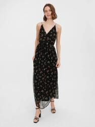 VERO MODA Fekete Ruha Virágos, Size XS, poliészter, midi (562941)