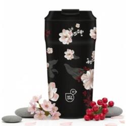 Ars Una - thermo bögre - Flowery black 470ml