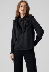 VERO MODA Fekete Csipkés Betétes Blúz (xs) (563105)