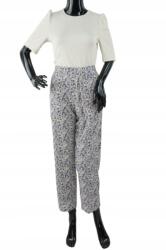 Vila Fehér Színű, színes mintás nadrág, Size 36, pamut (320069)