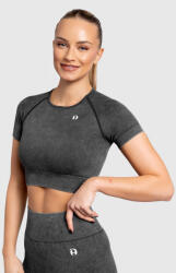 Iron Aesthetics Crop top damă Iron Aesthetics Faded, washed black: Neagră M (P3047A16552)