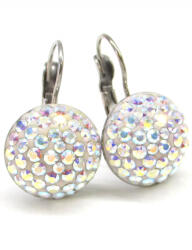 HÉRA kapcsos fülbevaló - 14 mm (AB színjátszós) (2021040510)