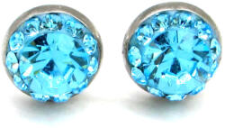 APHRODITÉ bedugós fülbevaló - 8 mm (light turquoise) (2025082314)