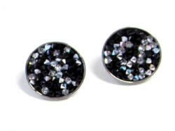 ROCKOS BEDUGÓS FÜLBEVALÓ - 15 mm (fekete-ezüst) (3110933)