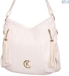 Karen fehér női rostbőr táska