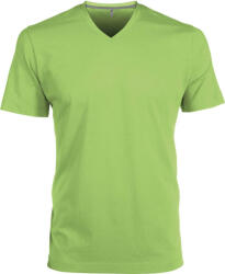 Kariban Férfi oldalvarrott V-nyakú rövid ujjó póló, Kariban KA357, Lime-2XL (ka357li-2xl)