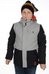 Quiksilver Szürke-fekete Kapucnis Kabát, Size 12L, poliészter (375318)