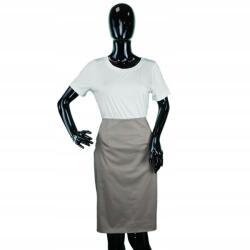  Egyszerű Bézs Sima Ceruzaszoknya (32) (127826)