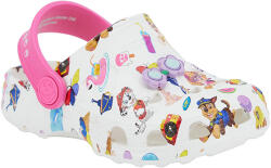 COQUI Crocs copii fete, alb/roz Little Frog - Paw Patrol, 23/32 alb/roz (147B3D)