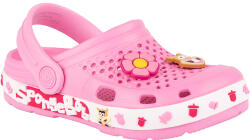 COQUI Crocsi copii, Lindo fete, roz, Sponge Bob, 24/35 roz/alb (147B1C)