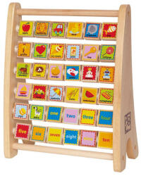 Hape Jucarie educativa din lemn, Abac ABC cu litere, 3 ani+ (1357AB)