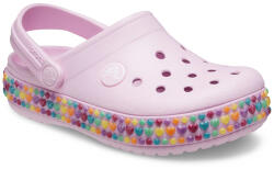 Crocs Crocsi copii, roz pal, fete, cu buline si inimioare 23/26 Balerina roz (13203B)