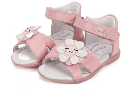 D. D. STEP sandale pentru fete decorate cu flori roz (145098)