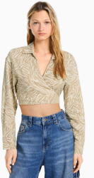 Bershka Kétszínű Mintás Kötős Ingt (s) (542499)