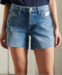 Superdry Kék Farmernadrág Rövidnadrág Szaggatott, Size 28, kék, pamut (458861)
