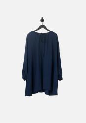 VERO MODA Sötétkék Laza Ruha, Size M, hosszú ujjú, megkötős dekoltázs (478499)