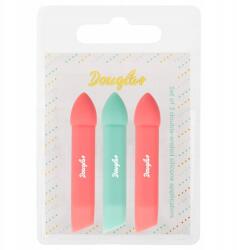 Douglas Szilikon Ecsetfedő Szett Szemhéjpúderhez, Szemceruzához, Szemöldökhöz 3db