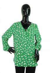VILA Zöld Mintás Gombos Ining, Size S, poliészter (321515)