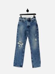 Only Kék Farmernadrág, lyukakkal, Size 27/32, pamut, egyenes szárú (475356)