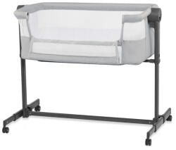 KinderKraft Nestee Up 2 Állítható magasságú baba kiságy, Light Grey