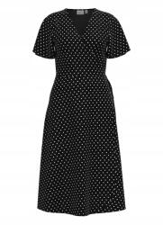 VILA fekete pöttyös ruha, Size 40 (474634)