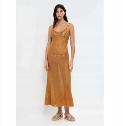 Bershka Mustársárga Ruha, Size S, V-nyakkivágás, viszkóz (542261)