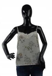 Silvian Heach Krémszínű virágos csipkés top, Size XXS, poliészter (372731)