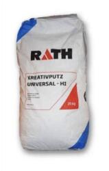 RATH Kreativputz Universal HI H1 - Tencuiala decorativa refractara, priza rapida, 20 kg (RATH-2128)