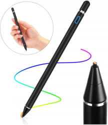  Aktív Érintőceruza Fekete iPad Air Pro Lenovo Samsung Tab Ios Android Windows (Aktywny Rysik do iPad Air Pro Lenovo Czarne)