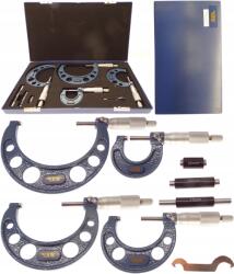 VIS Mikrométer készlet, 0-100mm, 0, 001mm pontosságú, 4 db (0-25_25-50_50-75_75-100)