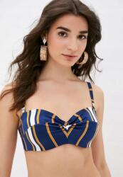 Roxy Sötétkék Szatén Bikini Felső, Size S, csíkos, nylon, hátul kapcsos (372090)