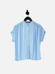 VERO MODA Kék Gallér nélküli blúz, Size XS, viszkóz, rövid ujjú (563082)