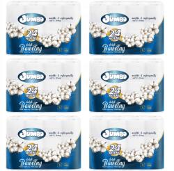 Słonik Jumbo Toalettpapír 24 tekercs Słonik Jumbo Pamut 3 rétegű 144 tekercs Private Label Tiss (Papier Toaletowy Delikatny Soft Strong 144szt)