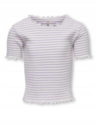 ONLY Fehér Póló Lila Csíkos (7-8L) (473375)