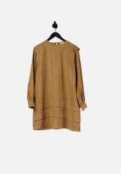 VILA Bézs ruha, hosszú ujjú, Size 36, viszkóz, poliészter (320773)