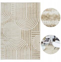 e-floor Szőnyeg nappaliba 120x170cm Glamour Modern Design Divatos Arany Bézs (508492)