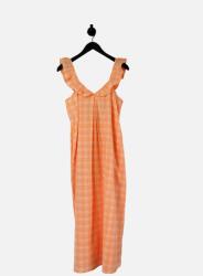OBJECT Sárgabarackfehér Ruha Kockás (38) (320761)