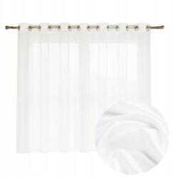 Tekstylier Fehér Etamin Függöny 300x160 cm Karikával, Készre Varrva Nappali, Hálószoba (Firana gotowa 300x160 na przelotkach etamina)