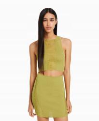 Bershka Világoszöld ujjatlan ruha, Size L, 62% viszkóz (543998)