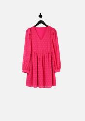 VILA Rózsaszín Ruha Ráncolással (36) (320679)