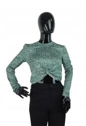 Noisy May Zöld Mintás Állógalléros Top (M) (321094)