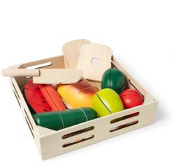 Melissa & Doug Melissa Doug Set Alimente din Lemn pentru Taiat 26 Piese Joc de Rol pentru Copii 3 (487) Bucatarie copii