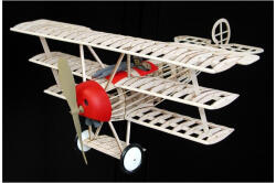 Guillow Fokker Dr. I Dreidecker lézer. Faragott 610mm