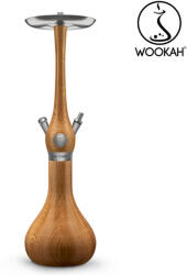 WOOKAH Narghilea WOOKAH din lemn, model Iroko, Vas din lemn (WK45)