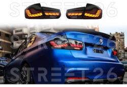 Tuning - Specials Stopuri OLED compatibil cu BMW Seria 3 F30 (2011-2019) F35 F80 Rosu Fumuriu M4 Design cu Semnal Dinamic Secvential (6432)