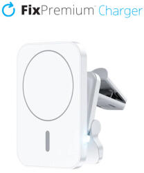 FixPremium - Incărcător de mașină cu MagSafe V1, alb